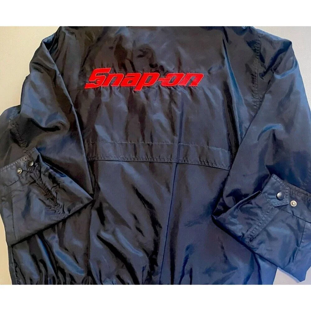 SnapOn Jacket Men’s Size XL Black Zip Snap Multiple Pockets Logo Embroidery - Picture 16 of 16
